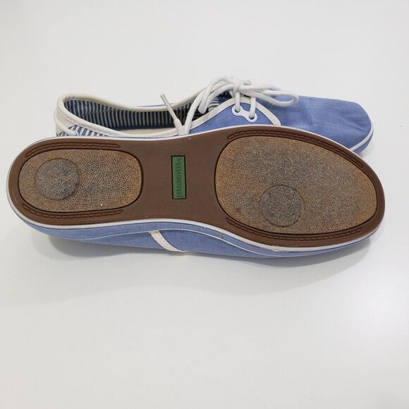 Grasshoppers Womens Casual Blue Canvas Walking Shoes, Size 7W - Picture 3 of 8